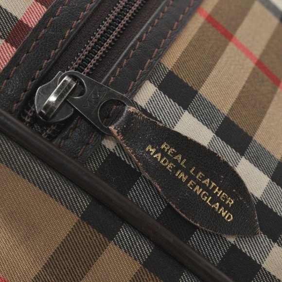 Auth Burberrys Nova Check Pattern Travel Boston Ba - Picture 8 of 12